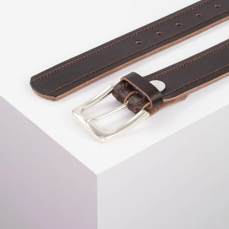 Ledergürtel 3,5cm mit Schnalle Kathmandu