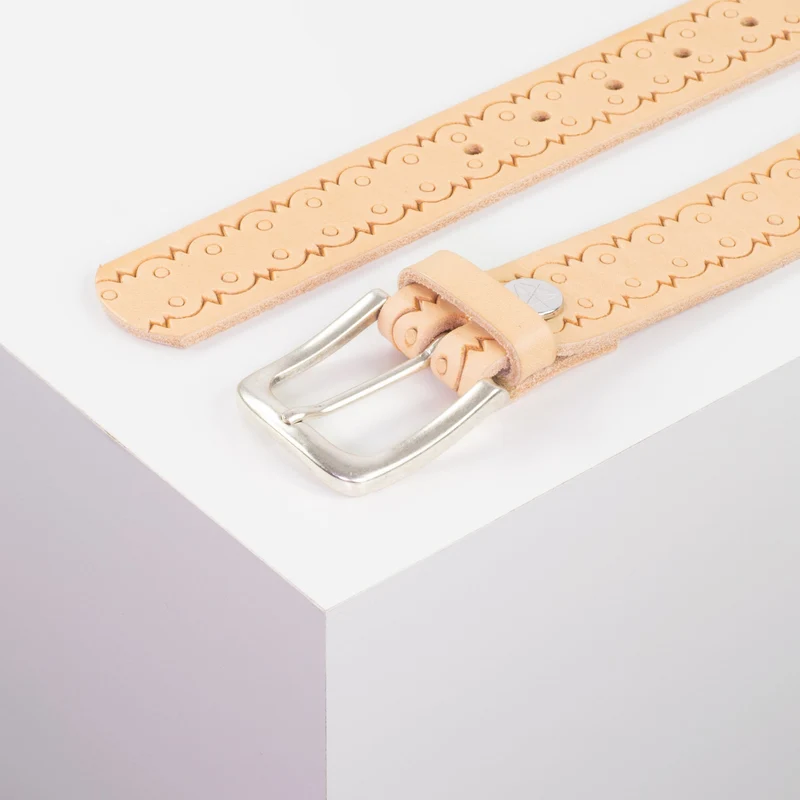 Ledergürtel 3,5cm mit Schnalle Kathmandu