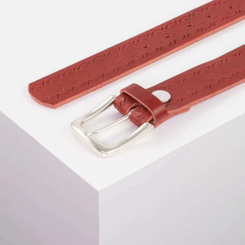 Ledergürtel 3,5cm mit Schnalle Kathmandu