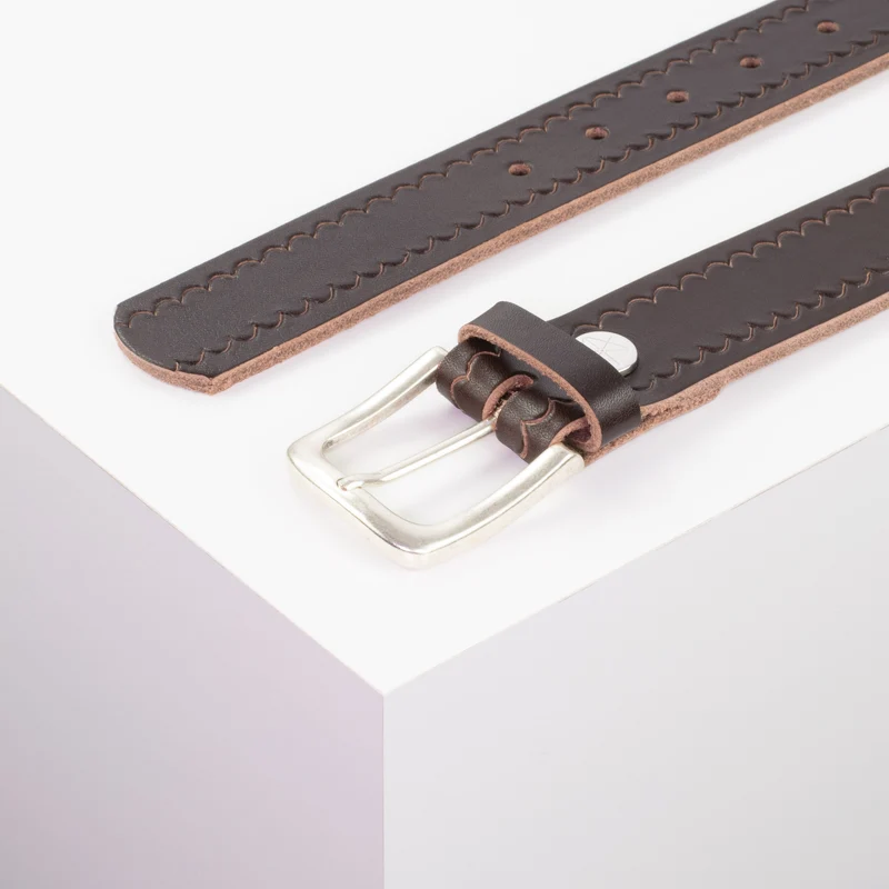 Ledergürtel 3,5cm mit Schnalle Kathmandu