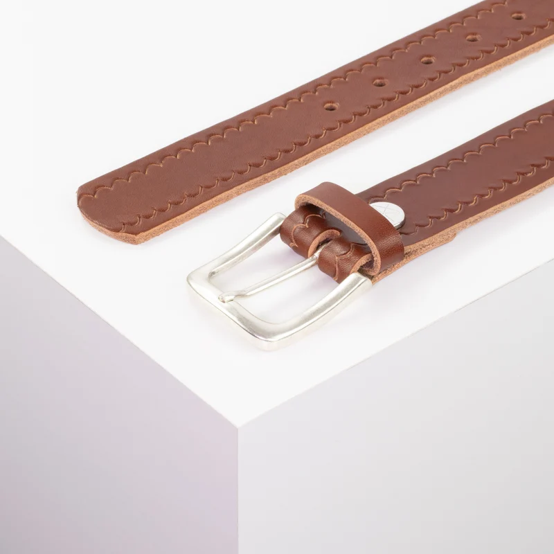 Ledergürtel 3,5cm mit Schnalle Kathmandu