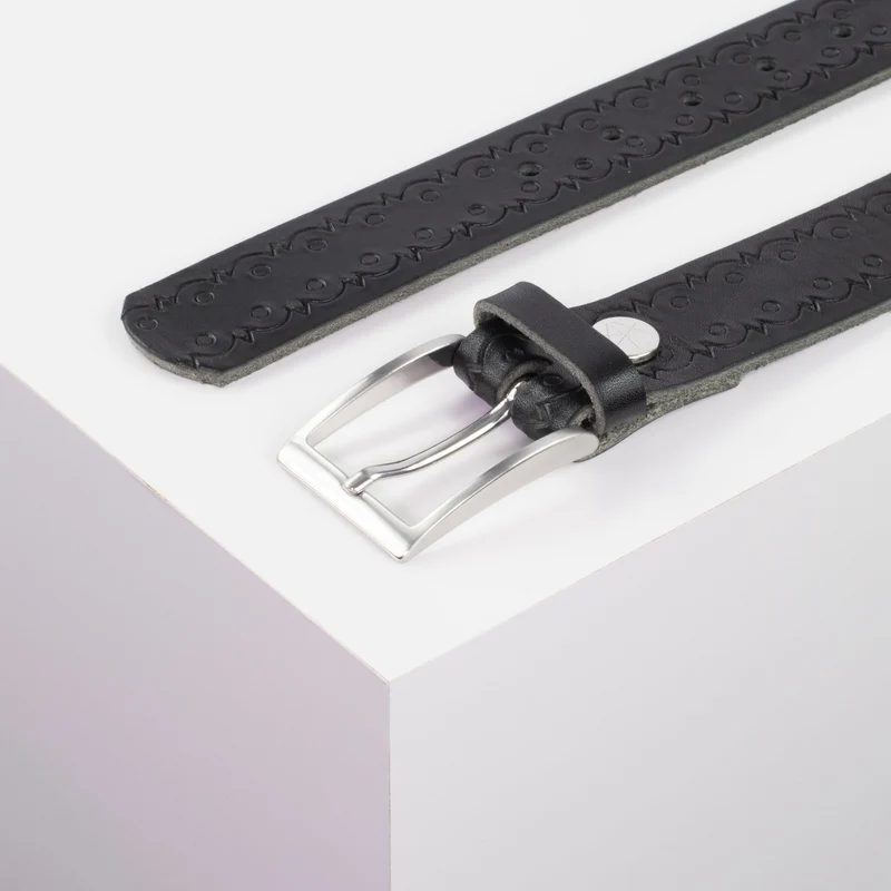 Ledergürtel 3,5cm mit Schnalle Los Angeles