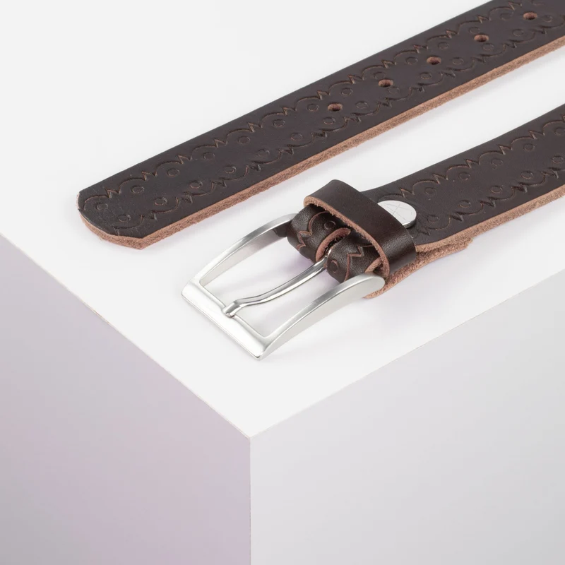 Ledergürtel 3,5cm mit Schnalle Los Angeles