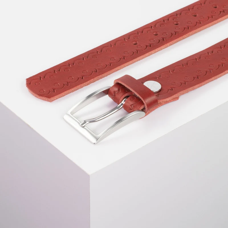 Ledergürtel 3,5cm mit Schnalle Los Angeles