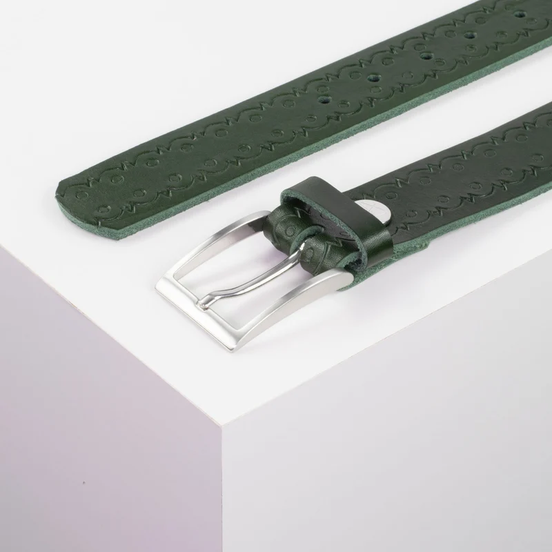 Ledergürtel 3,5cm mit Schnalle Los Angeles
