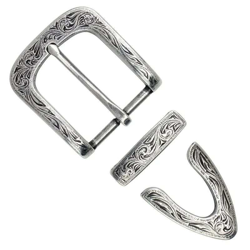 Ivan Leathercraft Laramie 3-teiliges Gürtelschnallen Set 38 mm