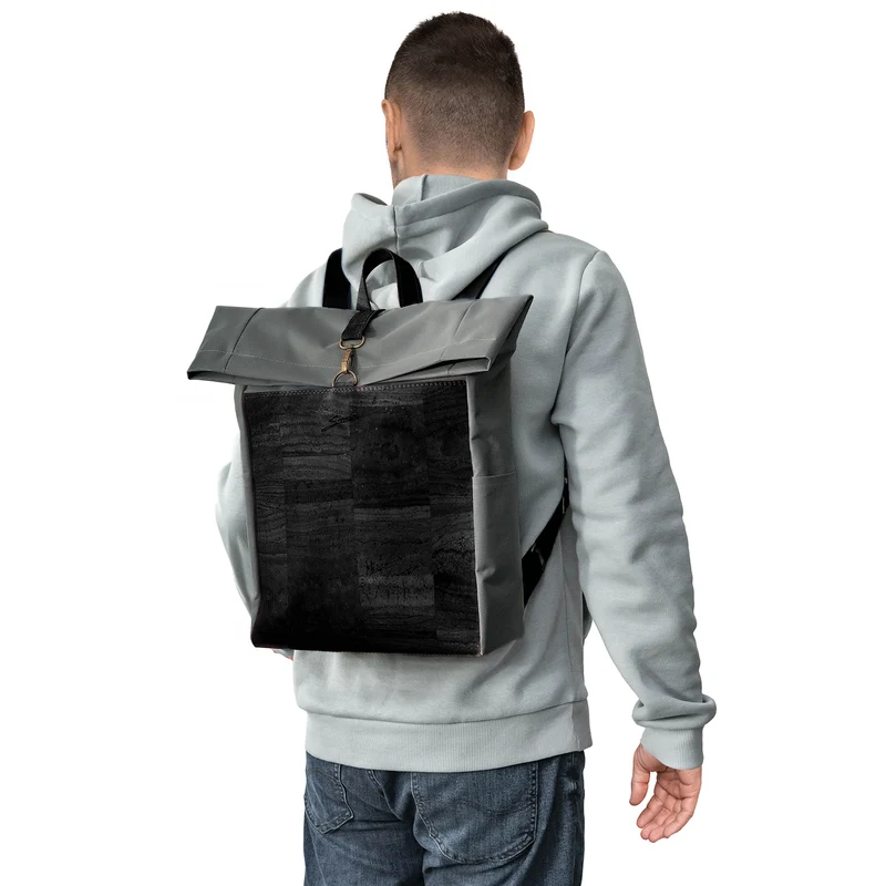 Kork-Rucksack Paco dunkelgrau