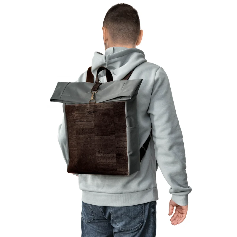 Kork-Rucksack Paco dunkelgrau