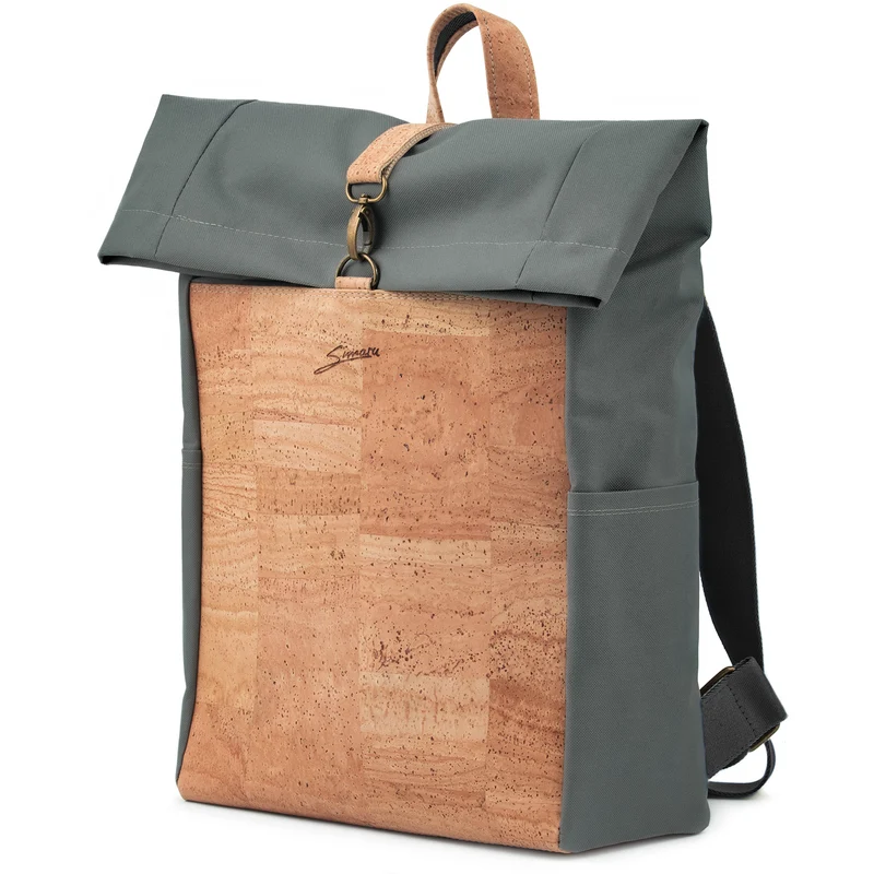 Kork-Rucksack Paco dunkelgrau