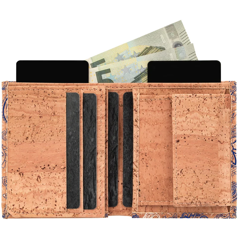 JOEL PRINT mini Geldbeutel aus Kork