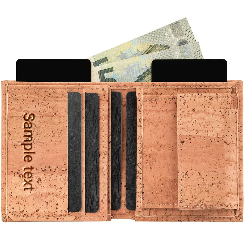 JOEL PRINT mini Geldbeutel aus Kork