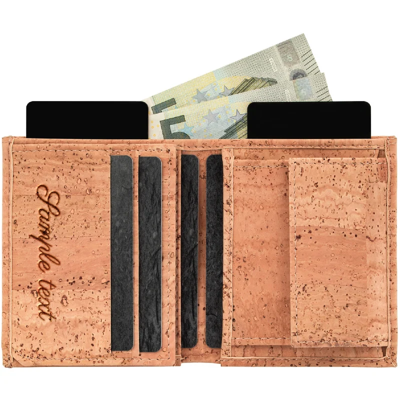 JOEL PRINT mini Geldbeutel aus Kork