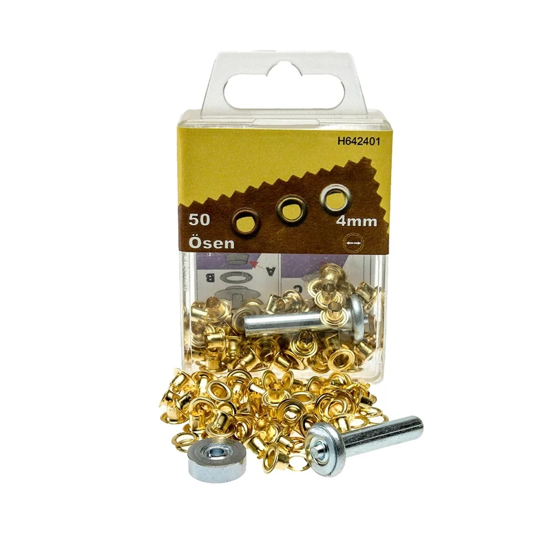 Ösen 4 mm – 50 Stück mit Werkzeug