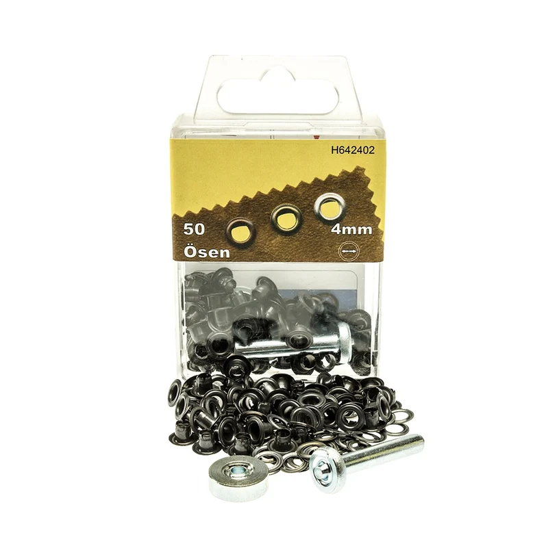 Ösen 4 mm – 50 Stück mit Werkzeug