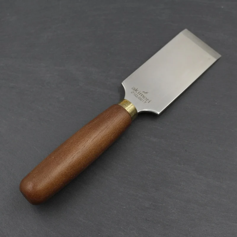 Akimori Flaches Ledermesser – Gerades Abstechmesser Modell 290.0817