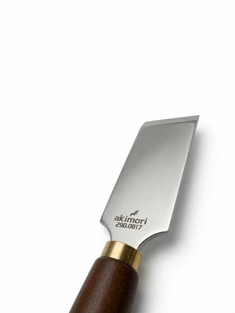 Akimori Flaches Ledermesser – Gerades Abstechmesser Modell 290.0817