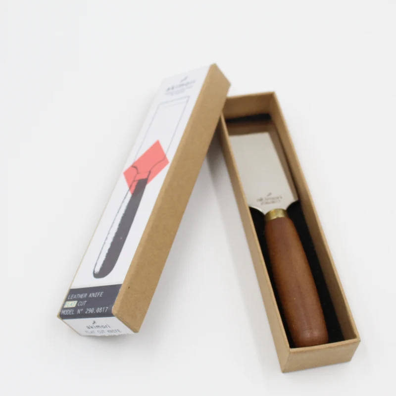 Akimori Flaches Ledermesser – Gerades Abstechmesser Modell 290.0817