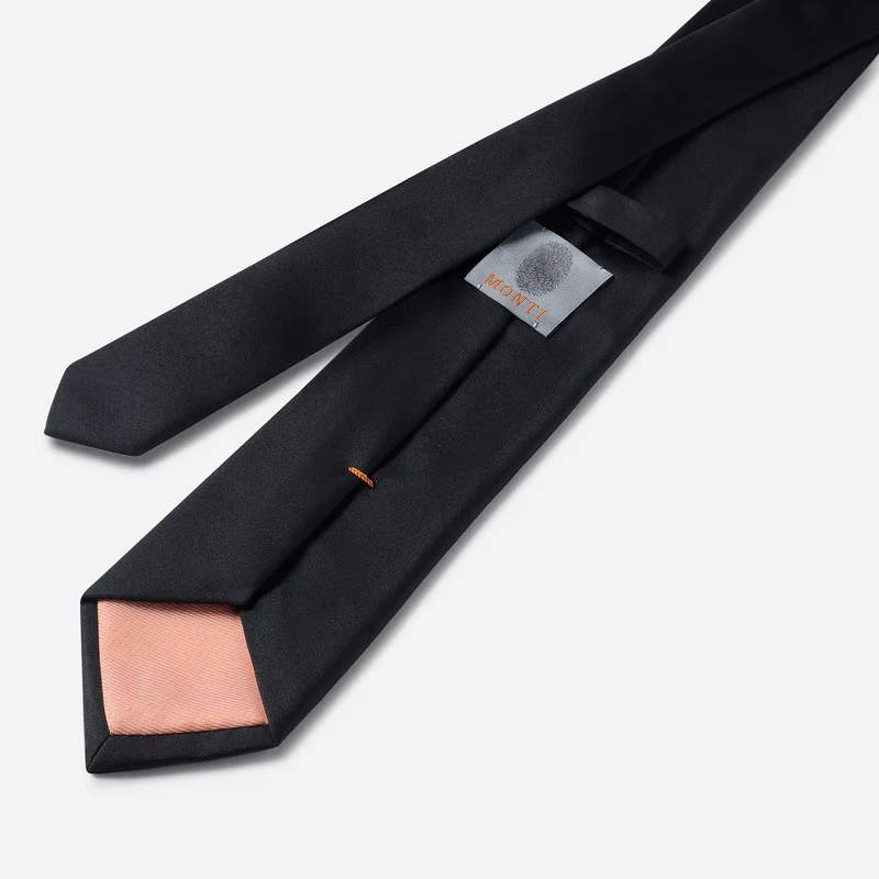 LUIGI black uni – Seidenkrawatte