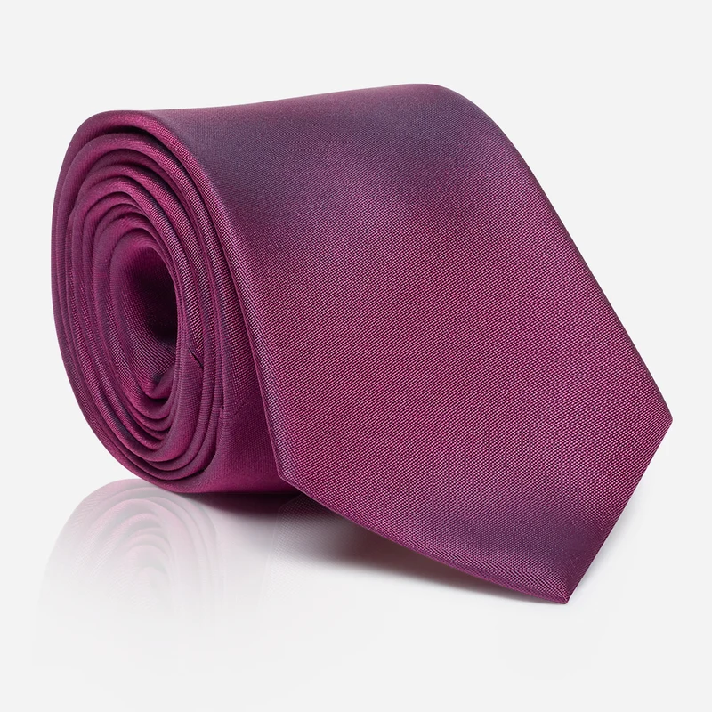 LUIGI fuchsia uni – Seidenkrawatte