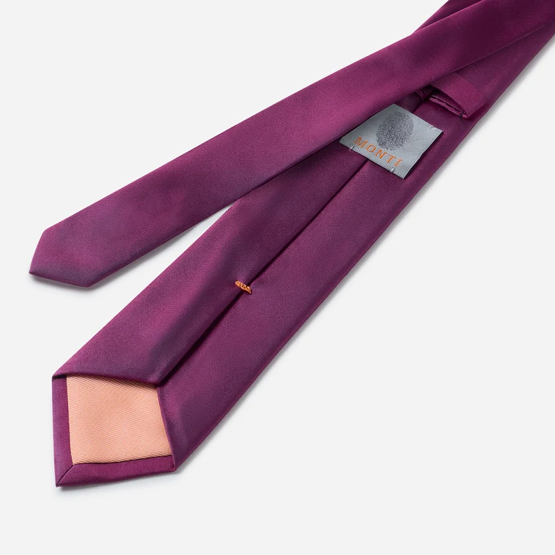LUIGI fuchsia uni – Seidenkrawatte