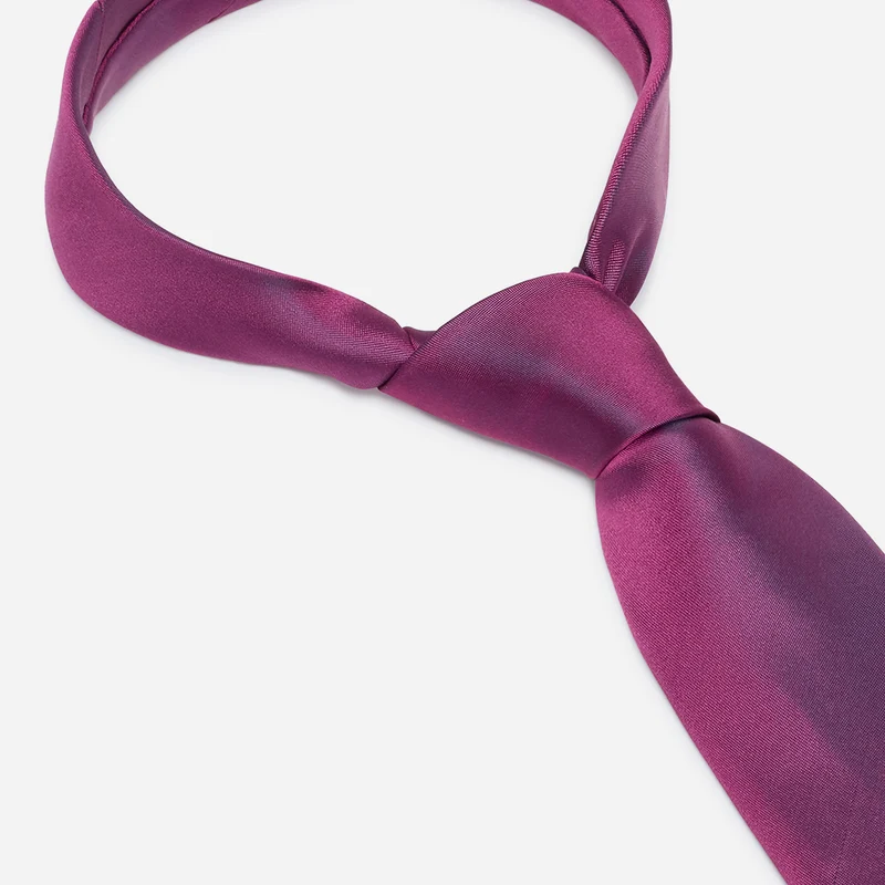 LUIGI fuchsia uni – Seidenkrawatte