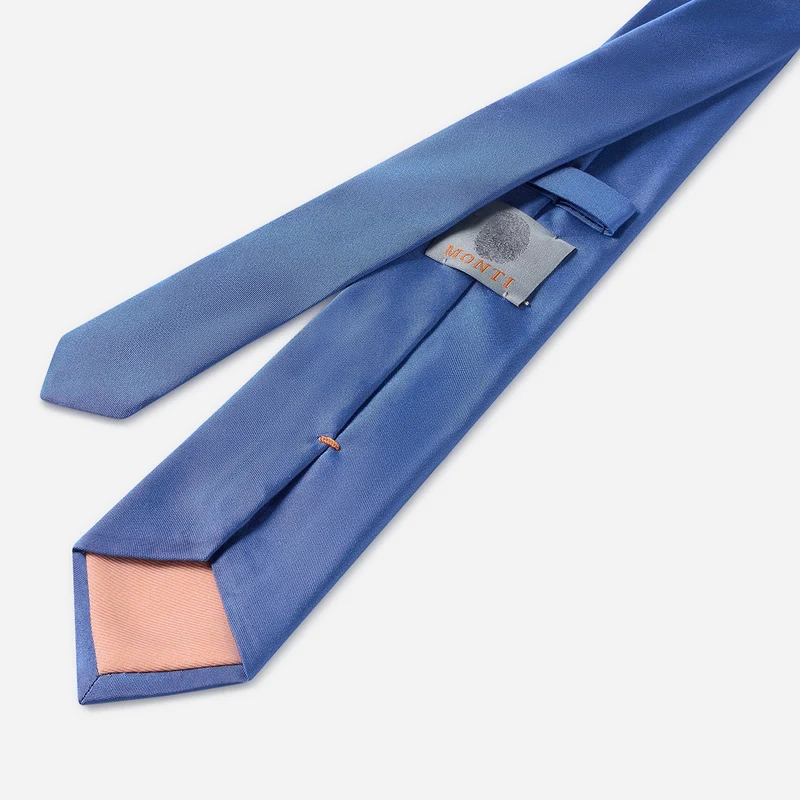 LUIGI blue uni – Seidenkrawatte