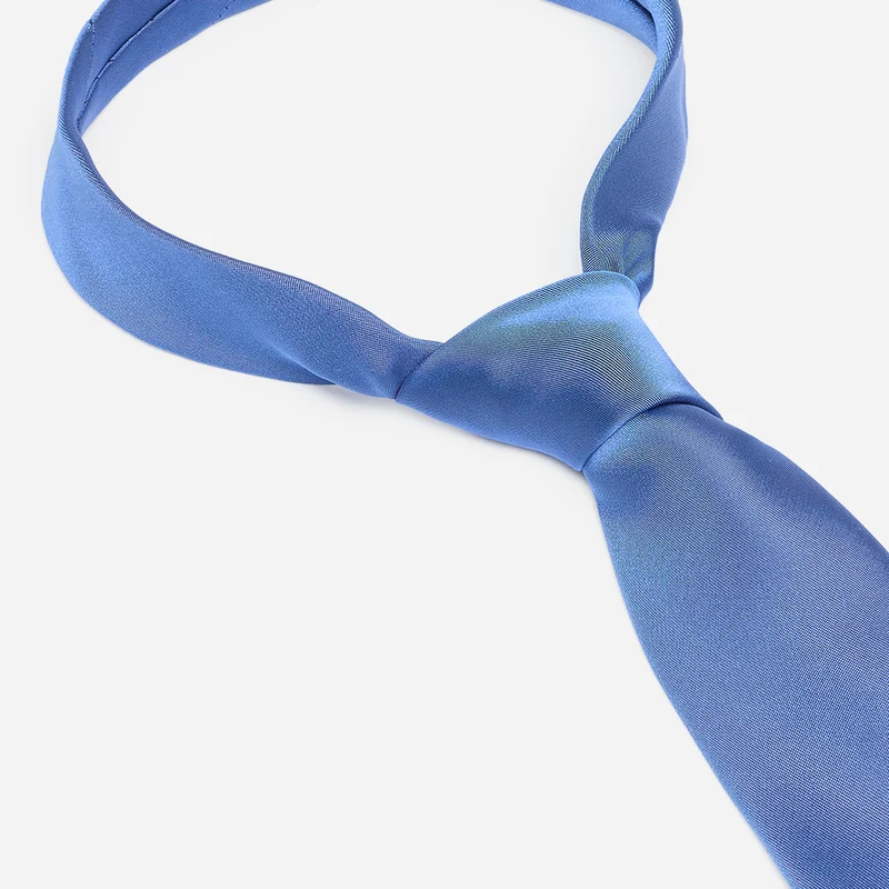 LUIGI blue uni – Seidenkrawatte