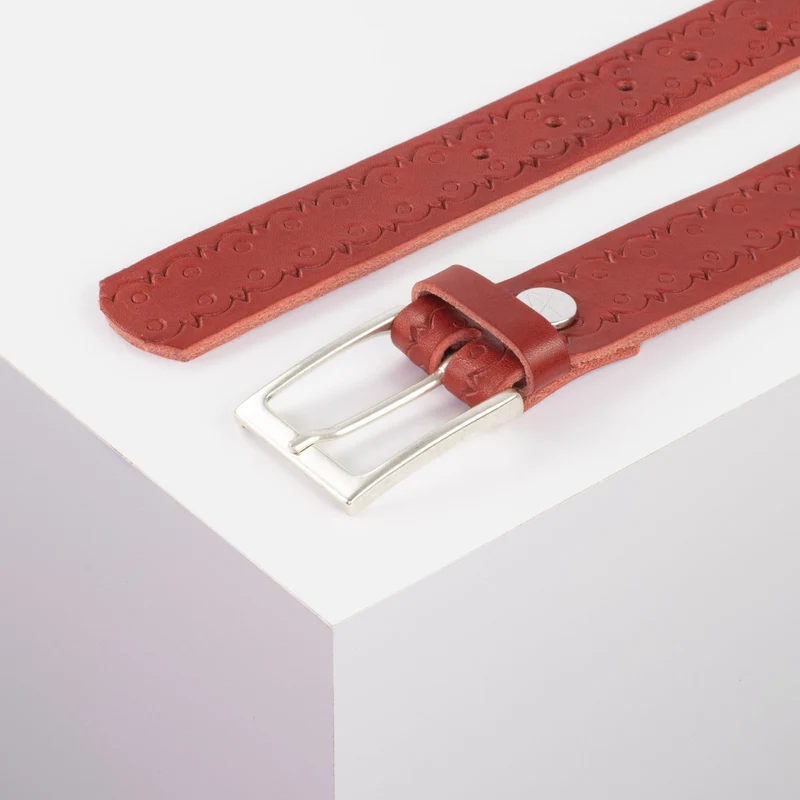 Ledergürtel 3,5cm mit Schnalle San Sebastian