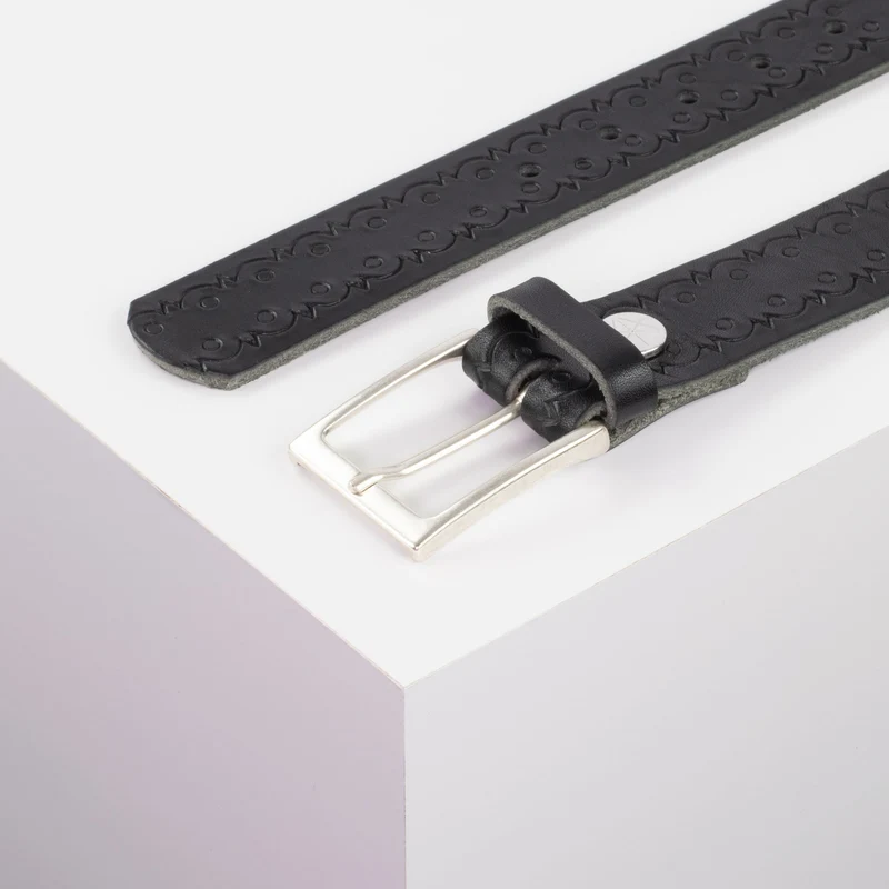 Ledergürtel 3,5cm mit Schnalle San Sebastian