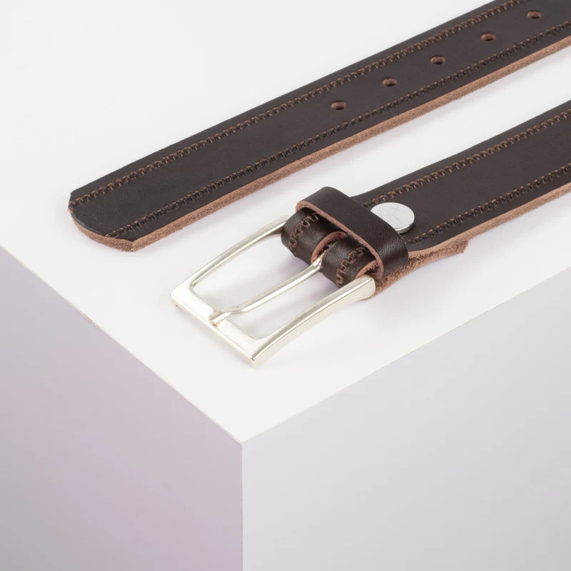 Ledergürtel 3,5cm mit Schnalle San Sebastian