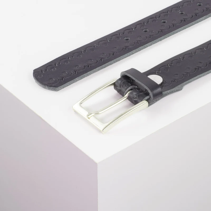 Ledergürtel 3,5cm mit Schnalle San Sebastian