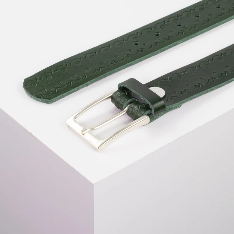 Ledergürtel 3,5cm mit Schnalle San Sebastian