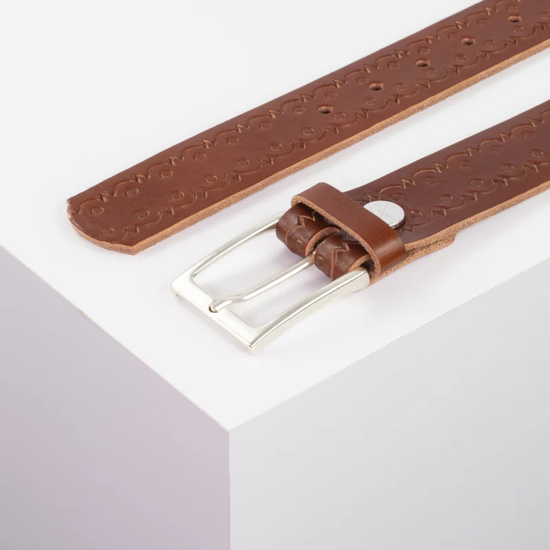 Ledergürtel 3,5cm mit Schnalle San Sebastian