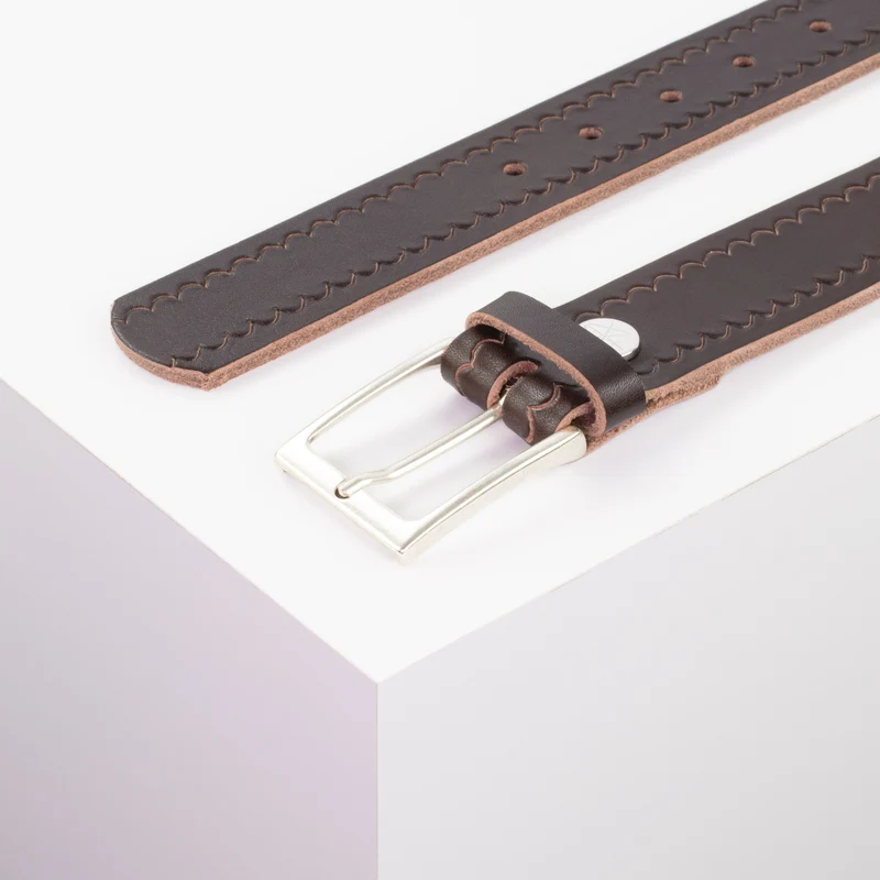 Ledergürtel 3,5cm mit Schnalle San Sebastian