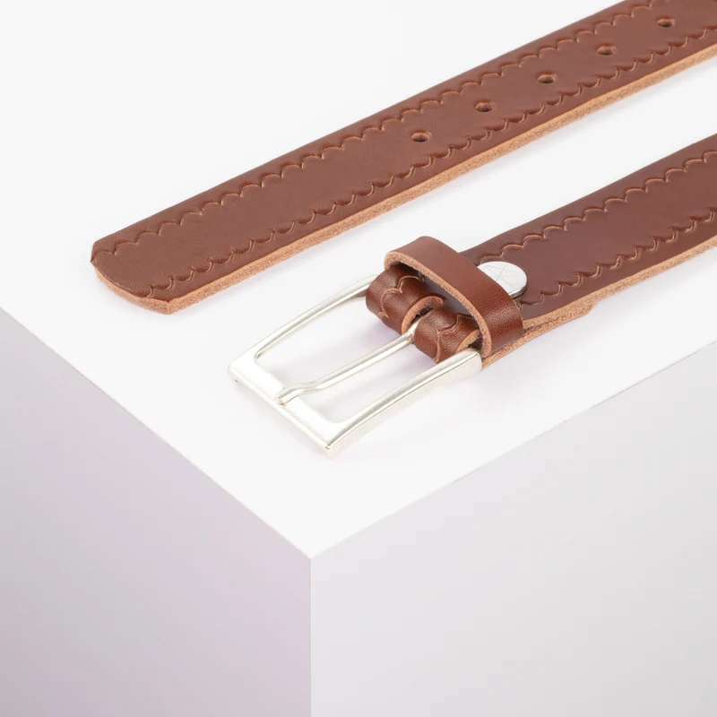 Ledergürtel 3,5cm mit Schnalle San Sebastian