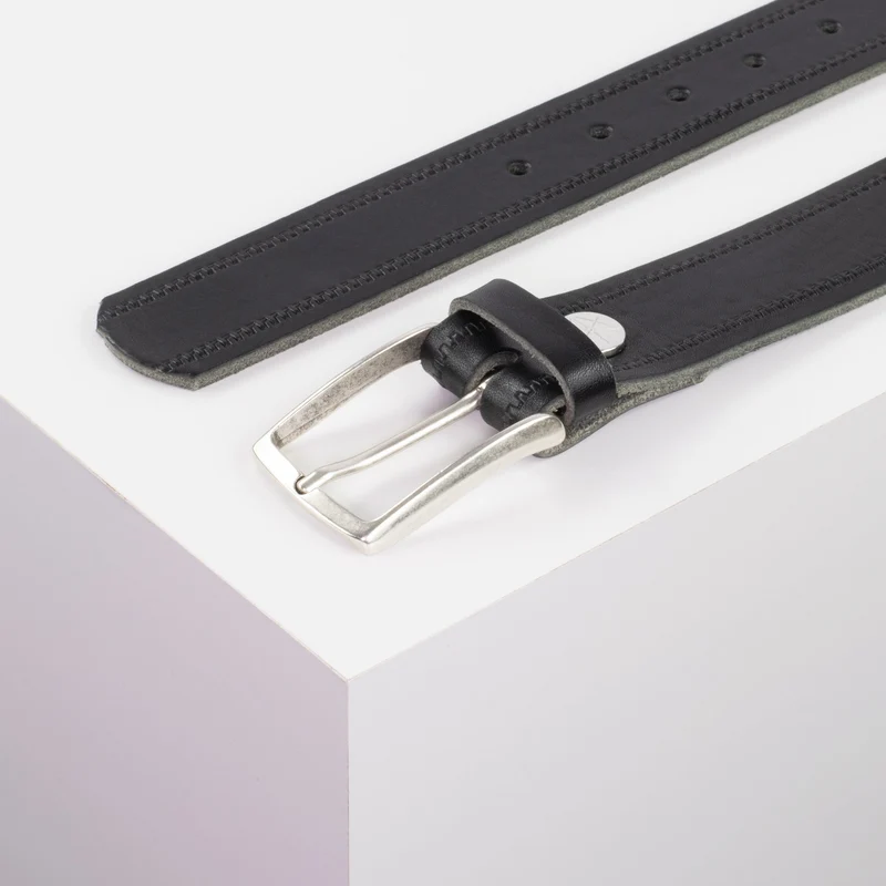 Ledergürtel 3,5cm mit Schnalle Valencia