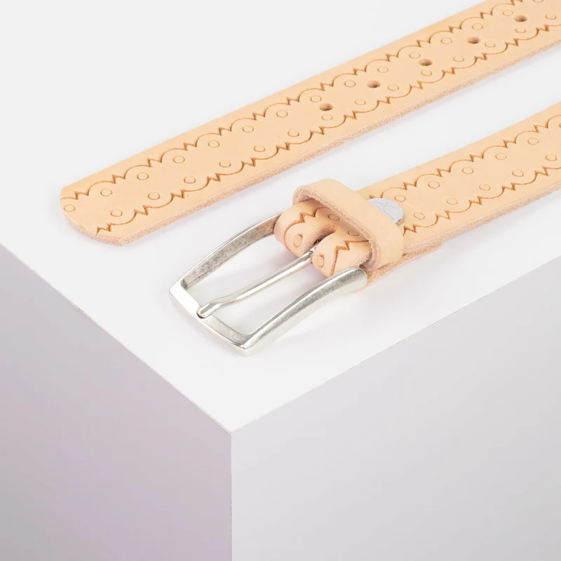 Ledergürtel 3,5cm mit Schnalle Valencia