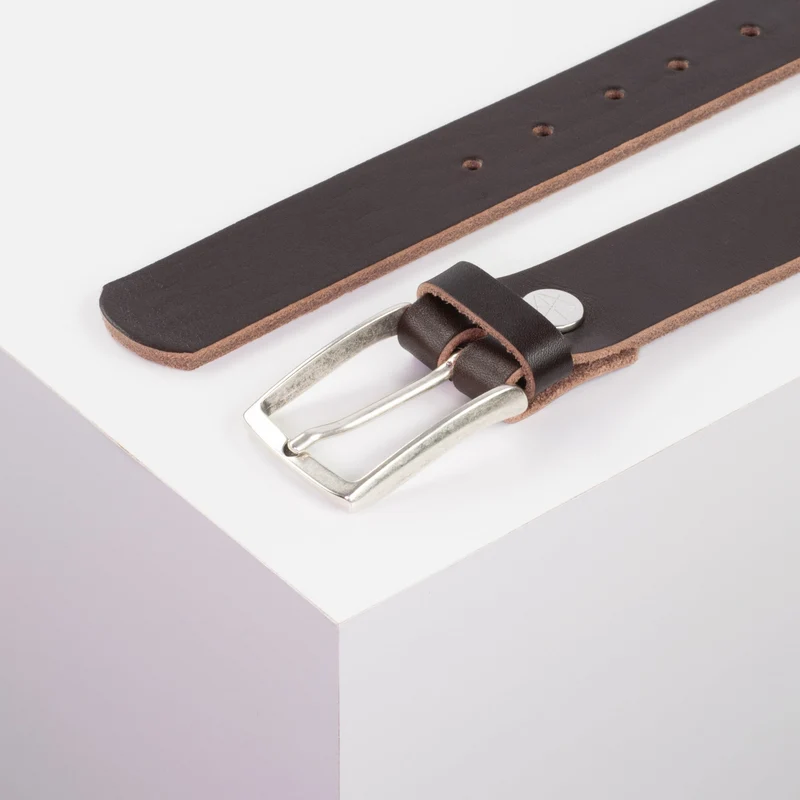 Ledergürtel 3,5cm mit Schnalle Valencia