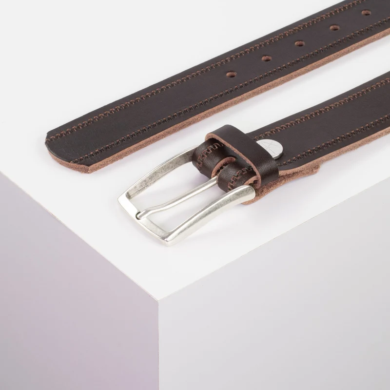 Ledergürtel 3,5cm mit Schnalle Valencia