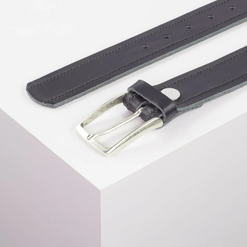 Ledergürtel 3,5cm mit Schnalle Valencia