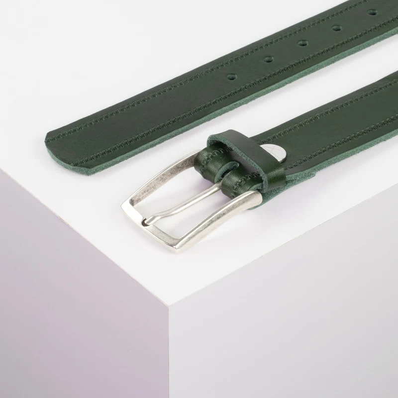 Ledergürtel 3,5cm mit Schnalle Valencia
