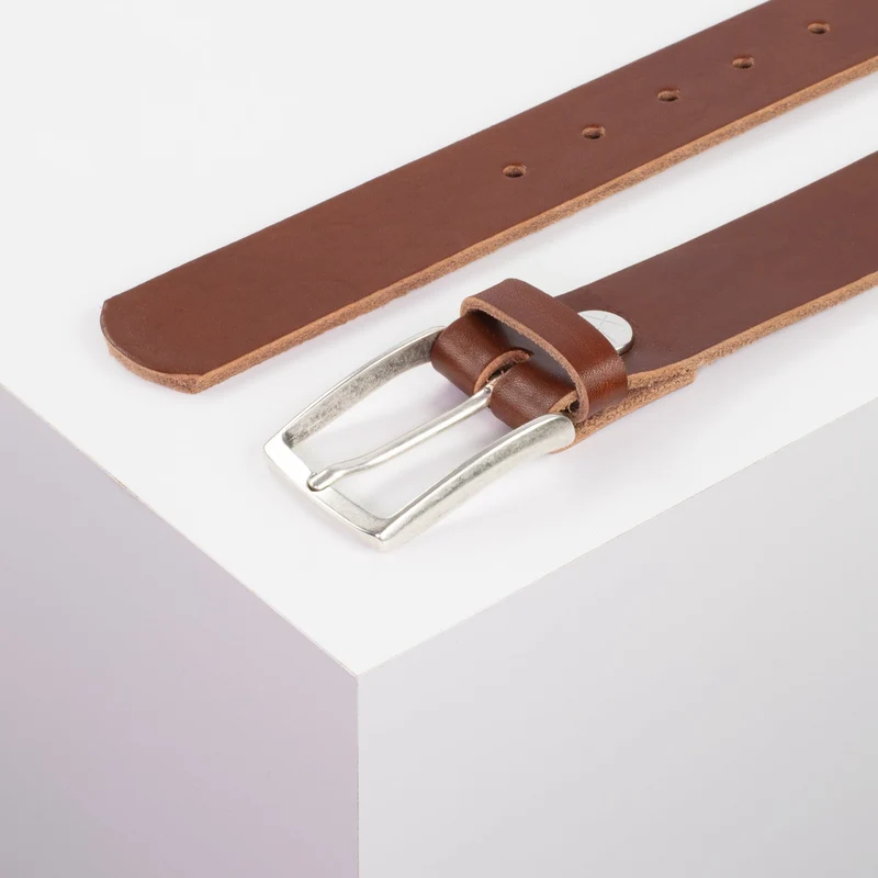 Ledergürtel 3,5cm mit Schnalle Valencia