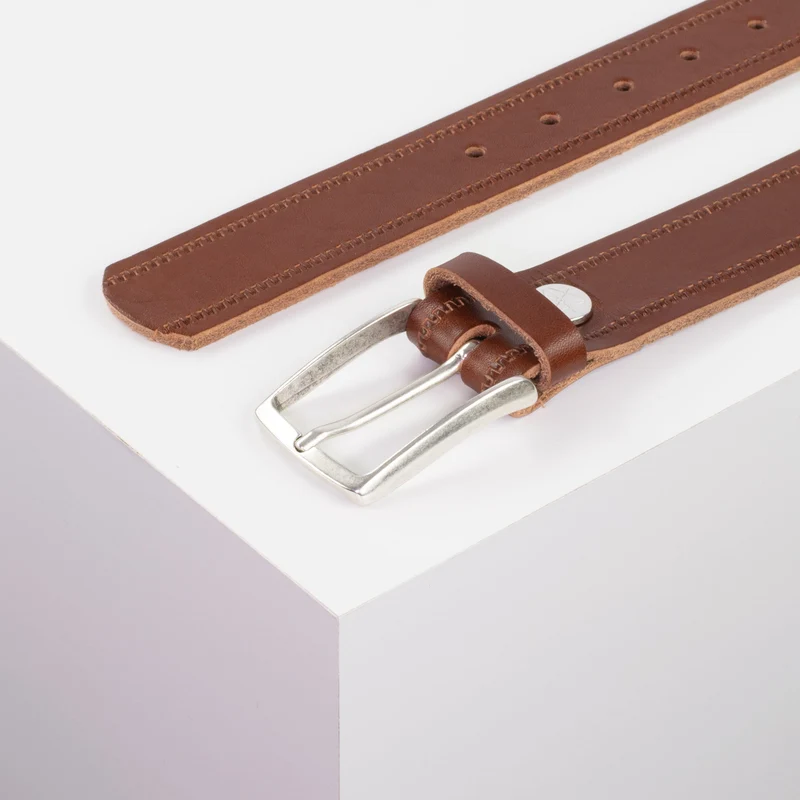 Ledergürtel 3,5cm mit Schnalle Valencia