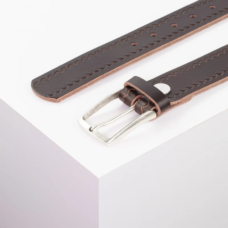 Ledergürtel 3,5cm mit Schnalle Valencia