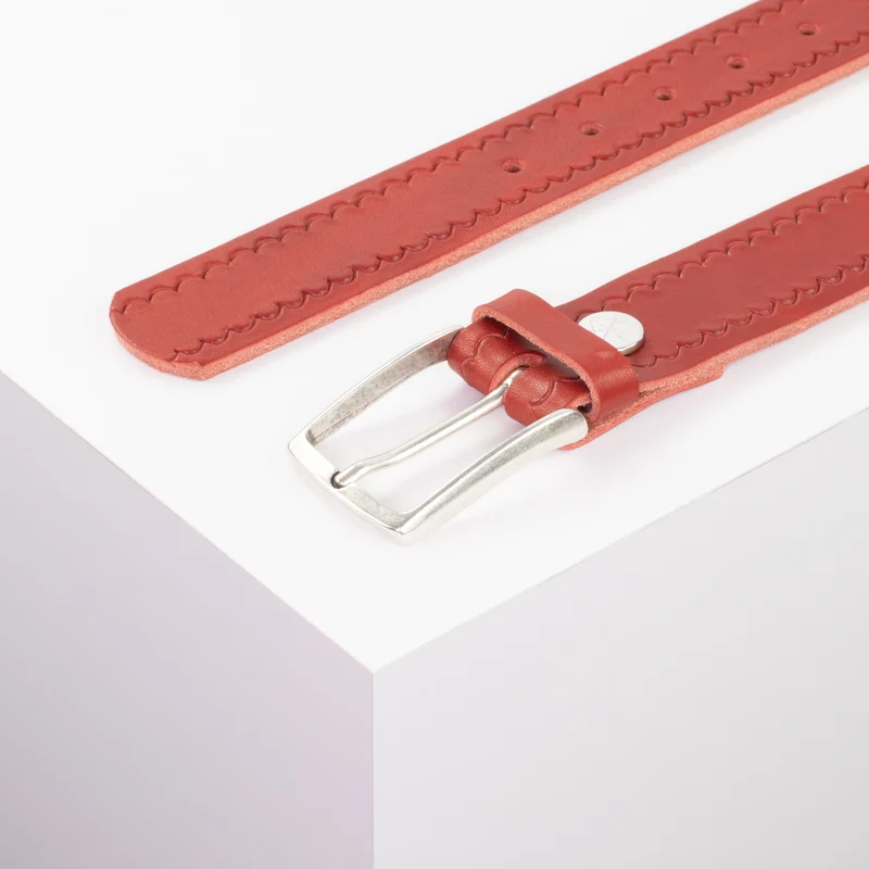Ledergürtel 3,5cm mit Schnalle Valencia