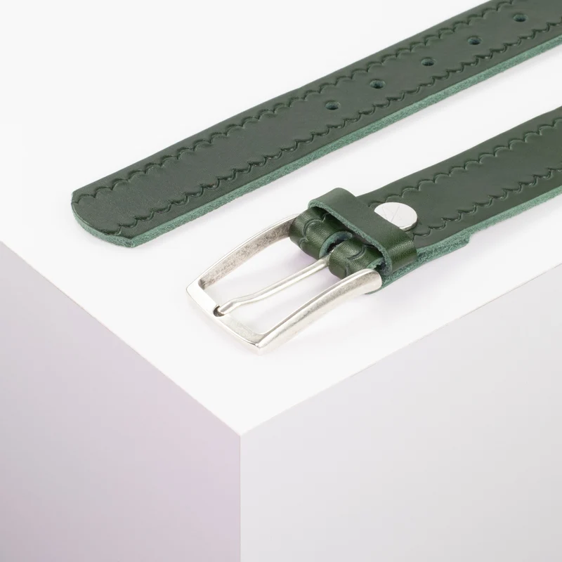 Ledergürtel 3,5cm mit Schnalle Valencia
