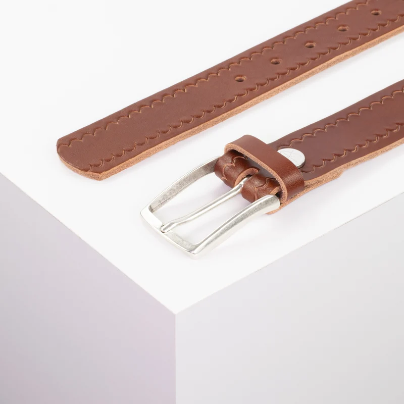 Ledergürtel 3,5cm mit Schnalle Valencia
