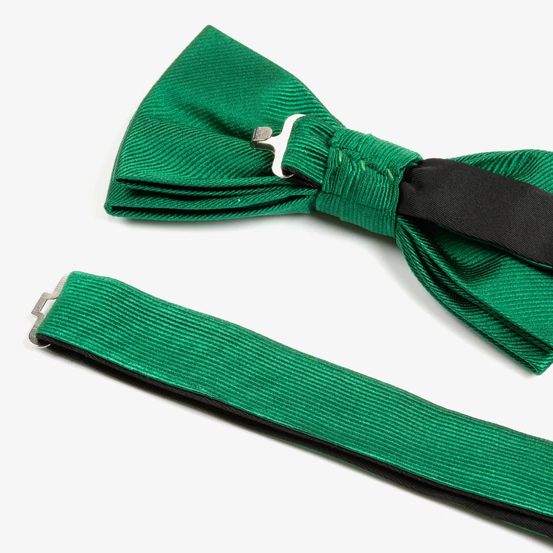 REMO green uni – Seidenfliege mit Twill-Struktur
