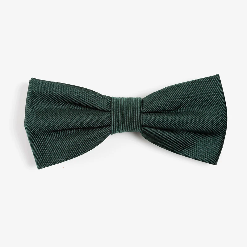 REMO dark green uni – Seidenfliege mit Twill-Struktur