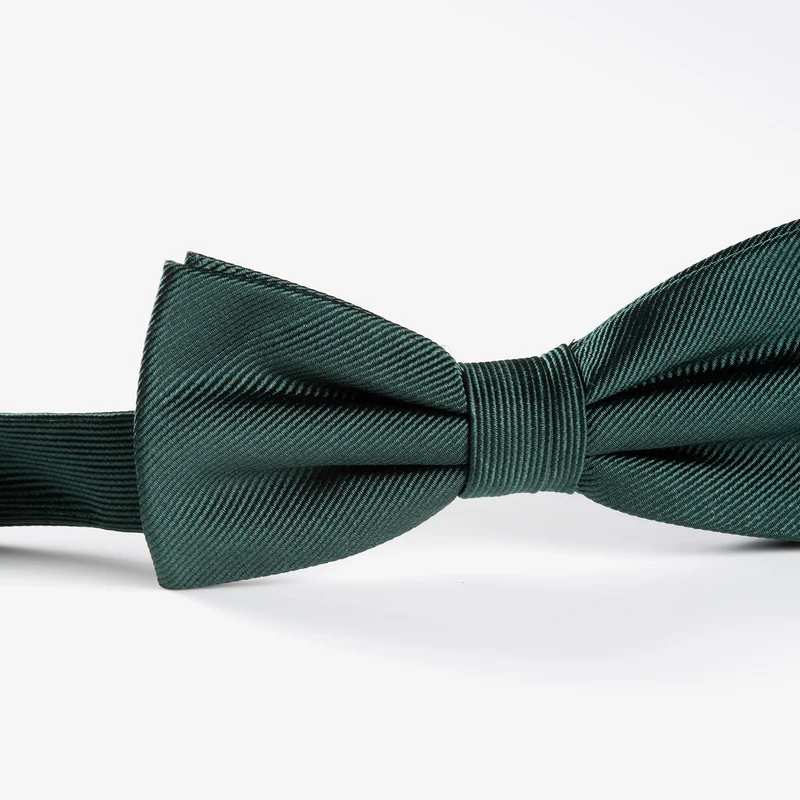 REMO dark green uni – Seidenfliege mit Twill-Struktur
